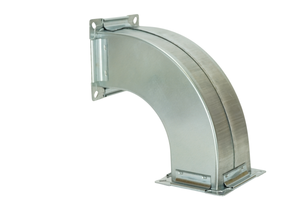 Отвод  штампованный прямоугольного сечения из оц. стали Revit